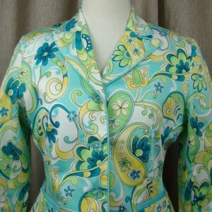 Chadwick's Vintage Floral Jacket Blazer Size 6P